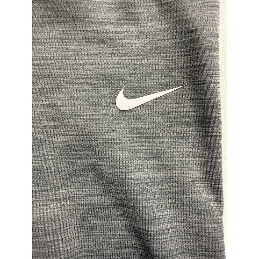 Nike Pro Dri-FIT Kids Grey Heathered Mesh Panel Athletic Leggings Size M
